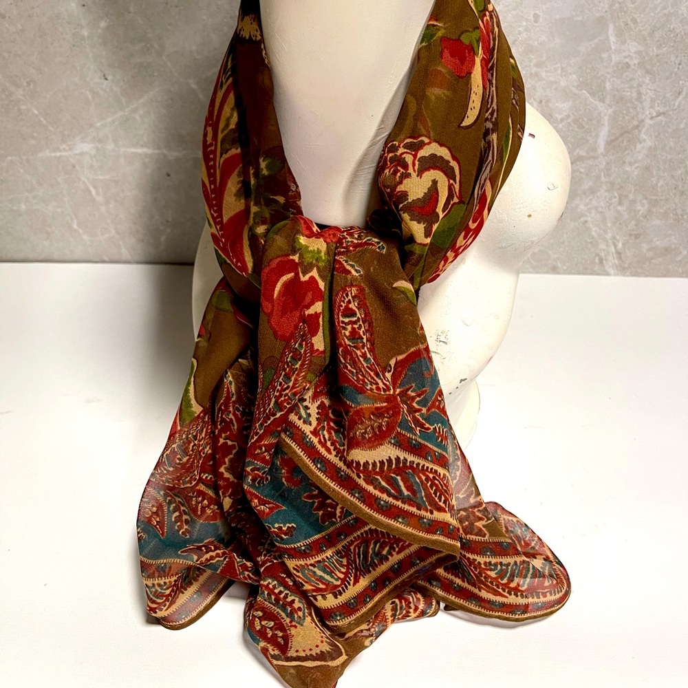 Ralph Lauren large satin scarf